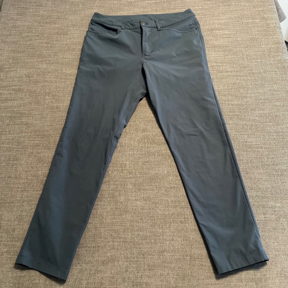 Lululemon ABC Pants Mens 31 Slate Grey Technical 5-Pocket Trousers